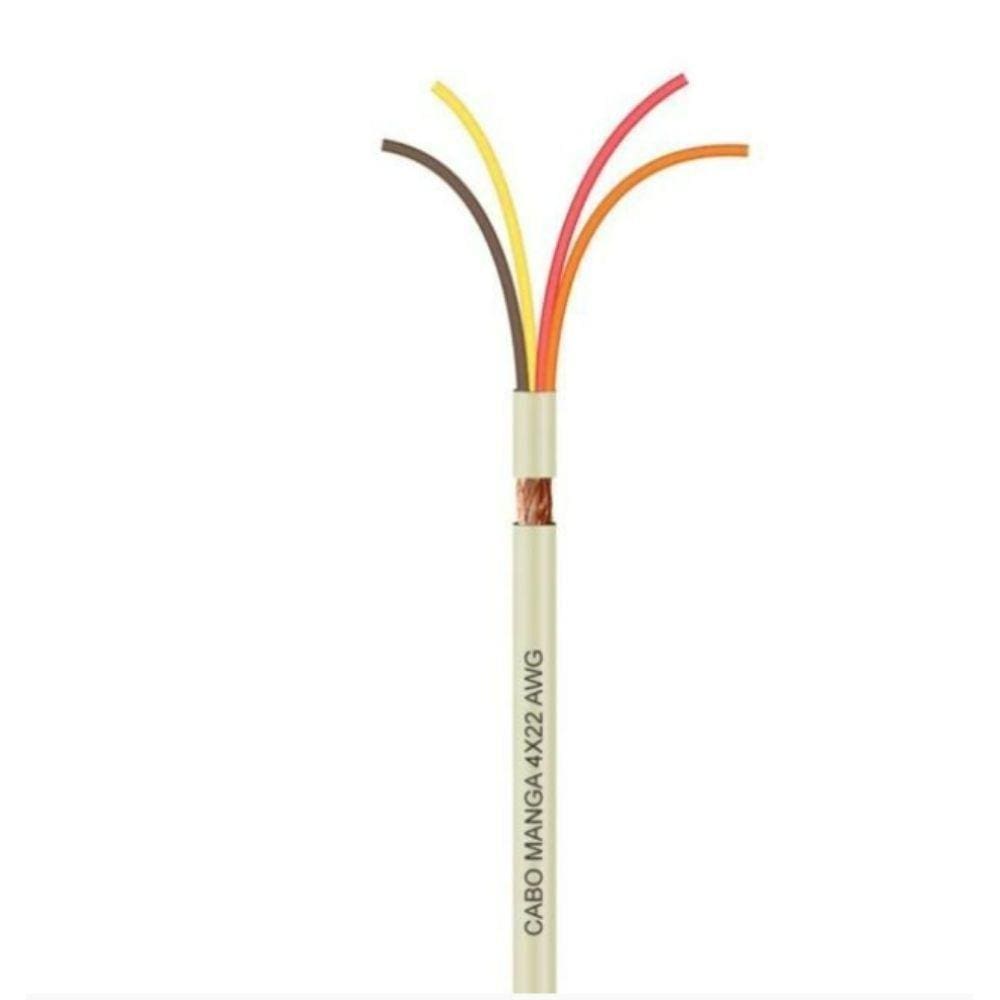 Cabo Manga 4x22 Awg Para Iluminação Led Rgb - 80 Metros