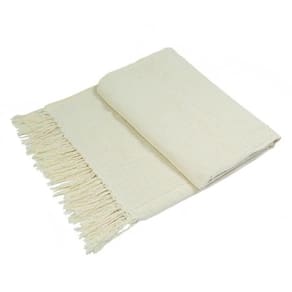 MANTA PARA SOFÁ AURORA GIGANTE ALGODÃO CRU 2,50 x 2,10