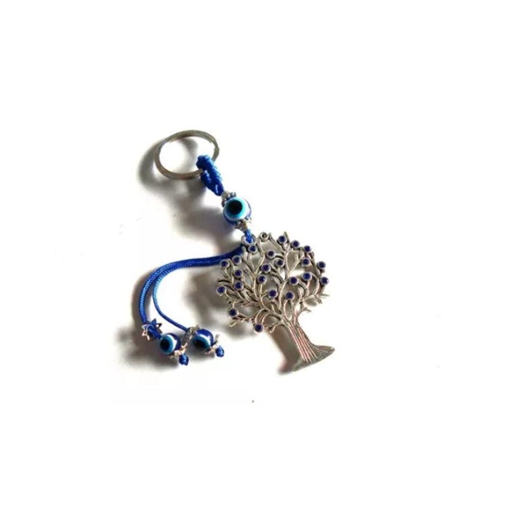 Chaveiro Olho Grego Com Árvore Da Vida