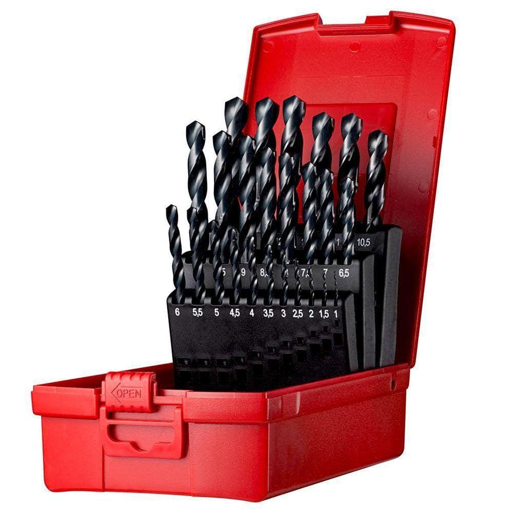 Jogo De Broca Hss - 1,0 A 13mm - Din 338 - Com 25 Peças - Dormer