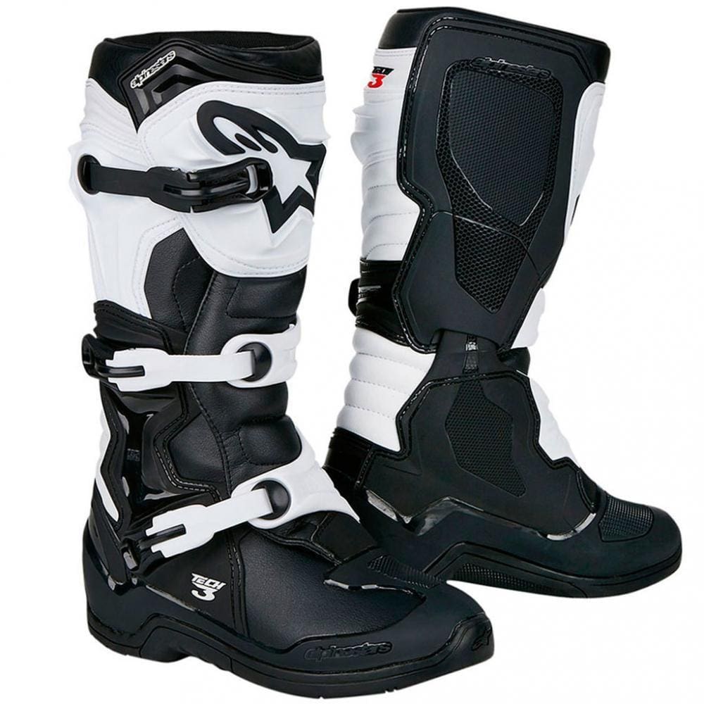 Bota Alpinestars Tech 3 - Preto/Branco - 9 USA 40/41 BRA-Preto/Branco