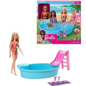 Playset Barbie Barco Com Piscina E Toboágua Dream Boat HJV37