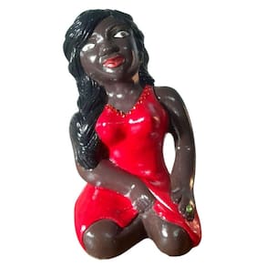 Enfeite Namoradeira Jussara | Escultura Gesso | Artesanato