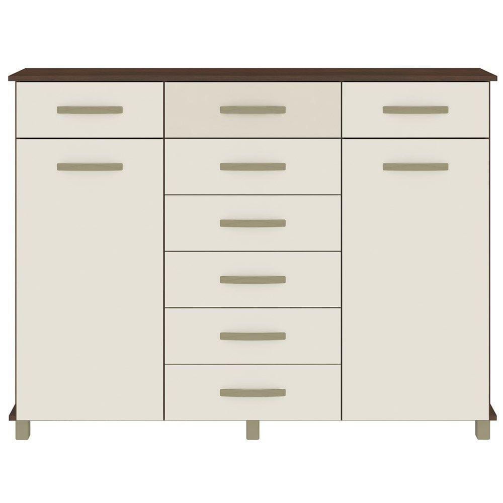 Comoda Sapateira E Cabideiro 2 PT CO180 Rustico Champagne Fell