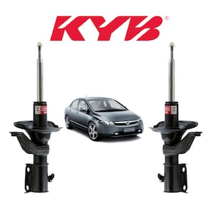 02 Amortecedor Honda Civic 2001 A 2006 Dianteiro Kayaba