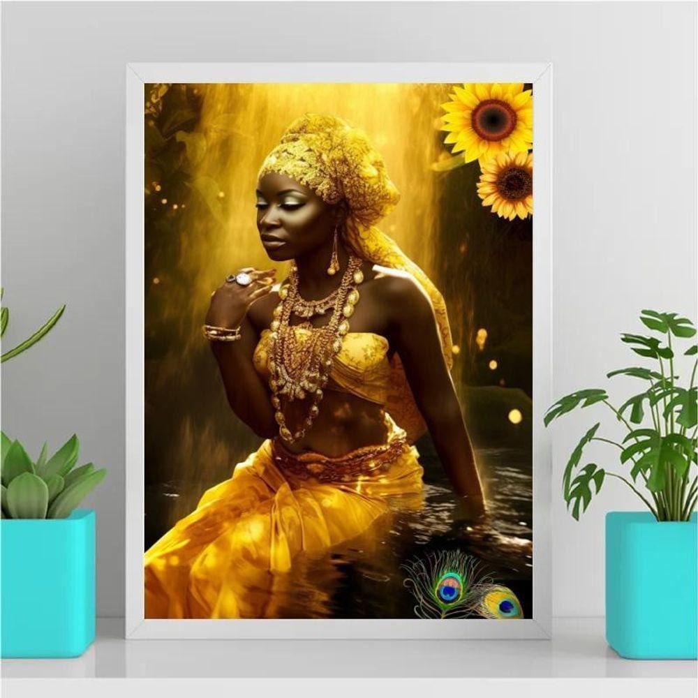 Quadro Decorativo Fotografia Oxum 45X34Cm