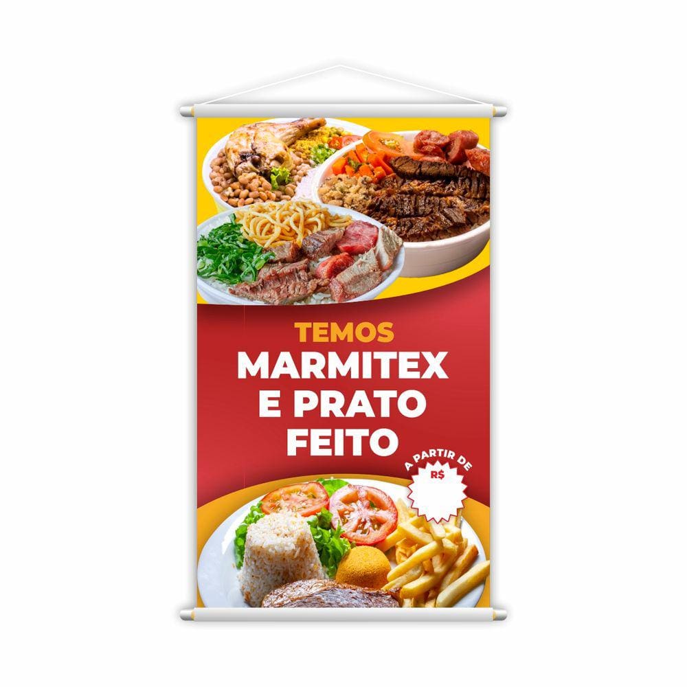 Banner Temos Lanches Xis Hamburguer Comida