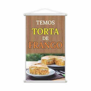 Banner Torta De Frango Comida Lanche Restaurante Grande