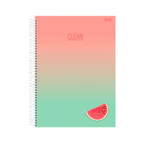 Caderno Colegial 1 Matéria 80Fls São Domingos Clean Melancia