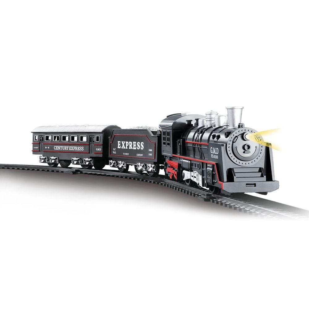 Brinquedo Trem Trenzinho Eletrico Locomotiva Vagões Trilhos