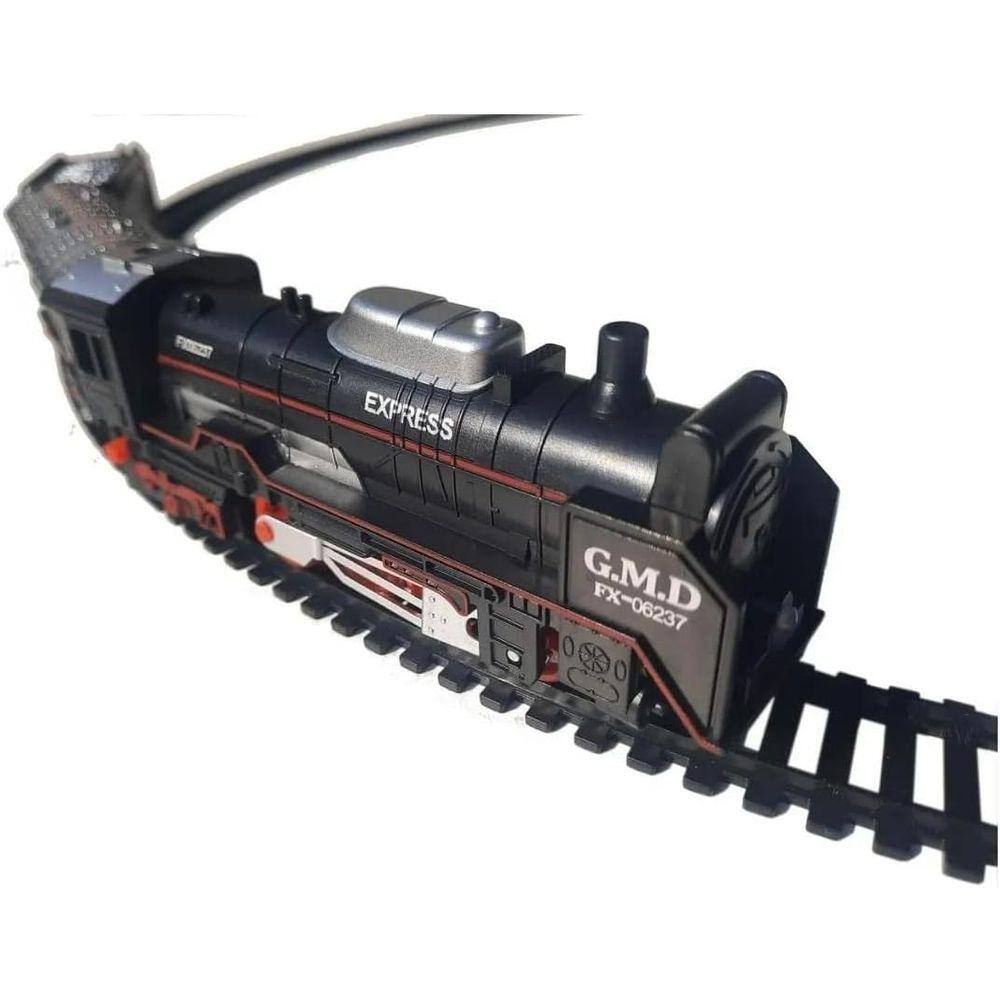 Trem Brinquedo Locomotiva Trenzinho Infantil Elétrico Vagão