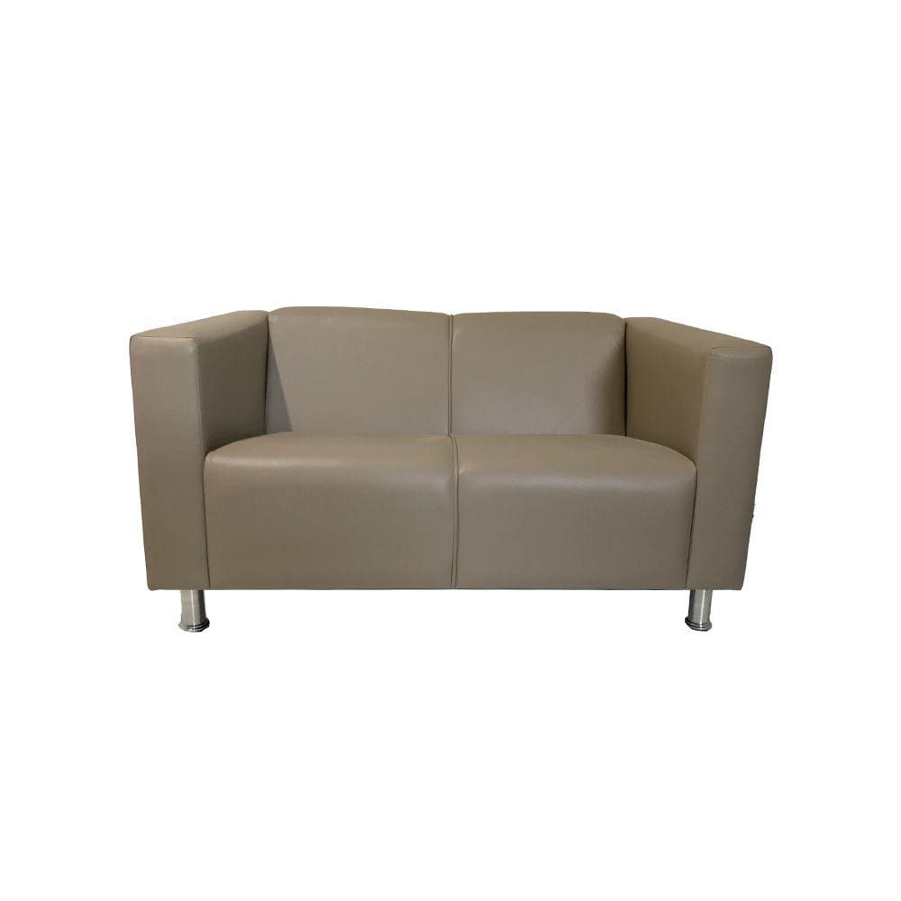 Sofá Nilo Sala Recepção 2 Lugares - Bege
