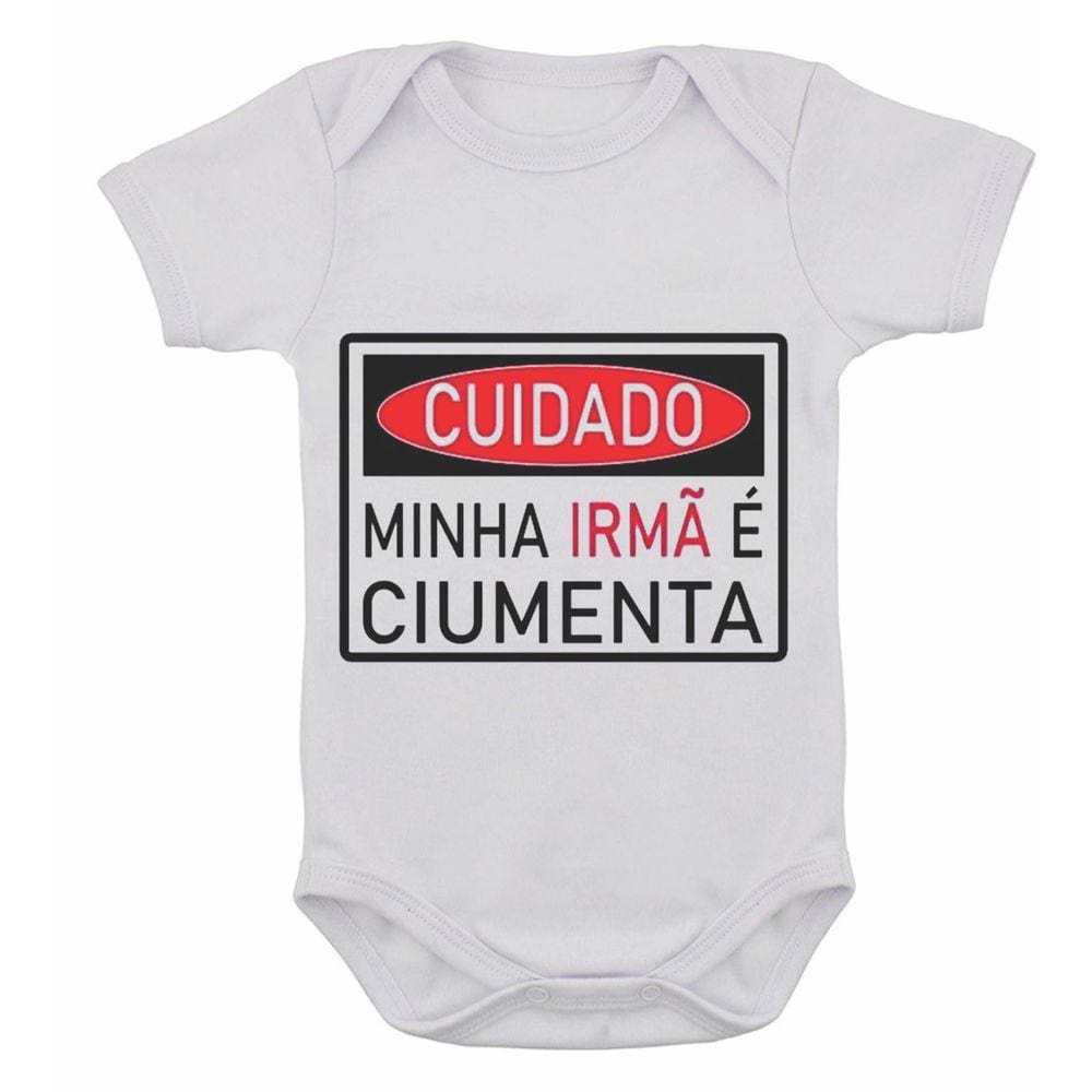 Body Infantil Frase Cuidado Minha Irmã | Casas Bahia