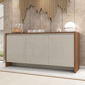 Buffet 03 Portas 01 Gaveta Madrid Cedro Off White Casa D