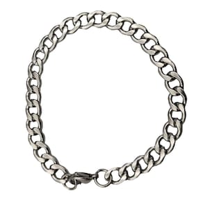 Pulseira Masculina Bracelete Largura 8mm Resistente Aço Inox