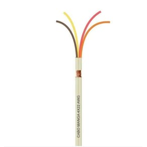 Cabo Manga 4 Vias 22 Awg (4x22awg) Para Iluminação De Piscinas Led Rgb - 40 Metros