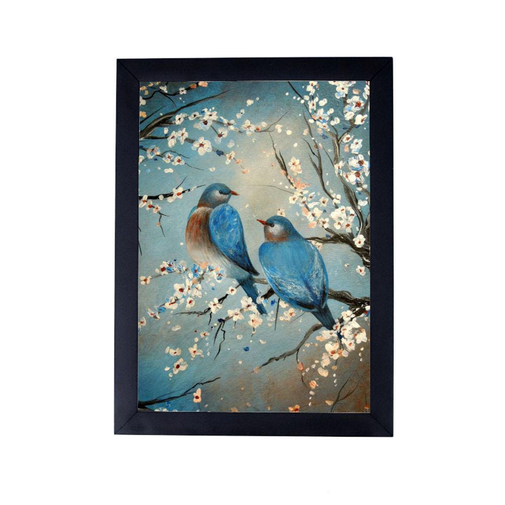 Quadro decoração personalizada arte pássaros P8432