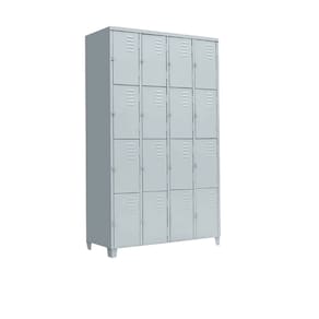 Armário Roupeiro De Aço Vestiário 16 Portas Locker