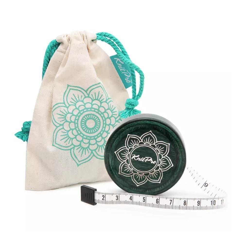 Fita Métrica Retrátil De Madeira Knitpro Mindful 152Cm