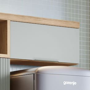 Armário 1 Porta Basculante Marquesa 80cm 100% MDF Marrom/Verde