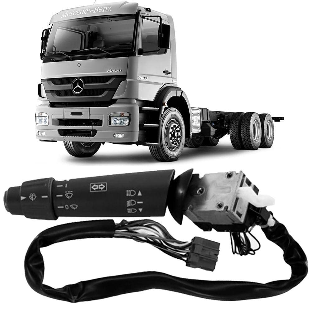 Chave Seta MB Atego Axor Com Acionamento Farol Alto Baixo