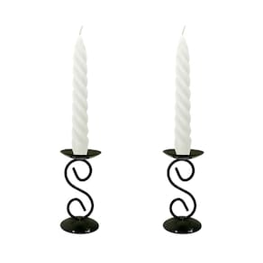 2 Castiçal Com Vela Branca Dia Dos Namorados Jantar Romântico