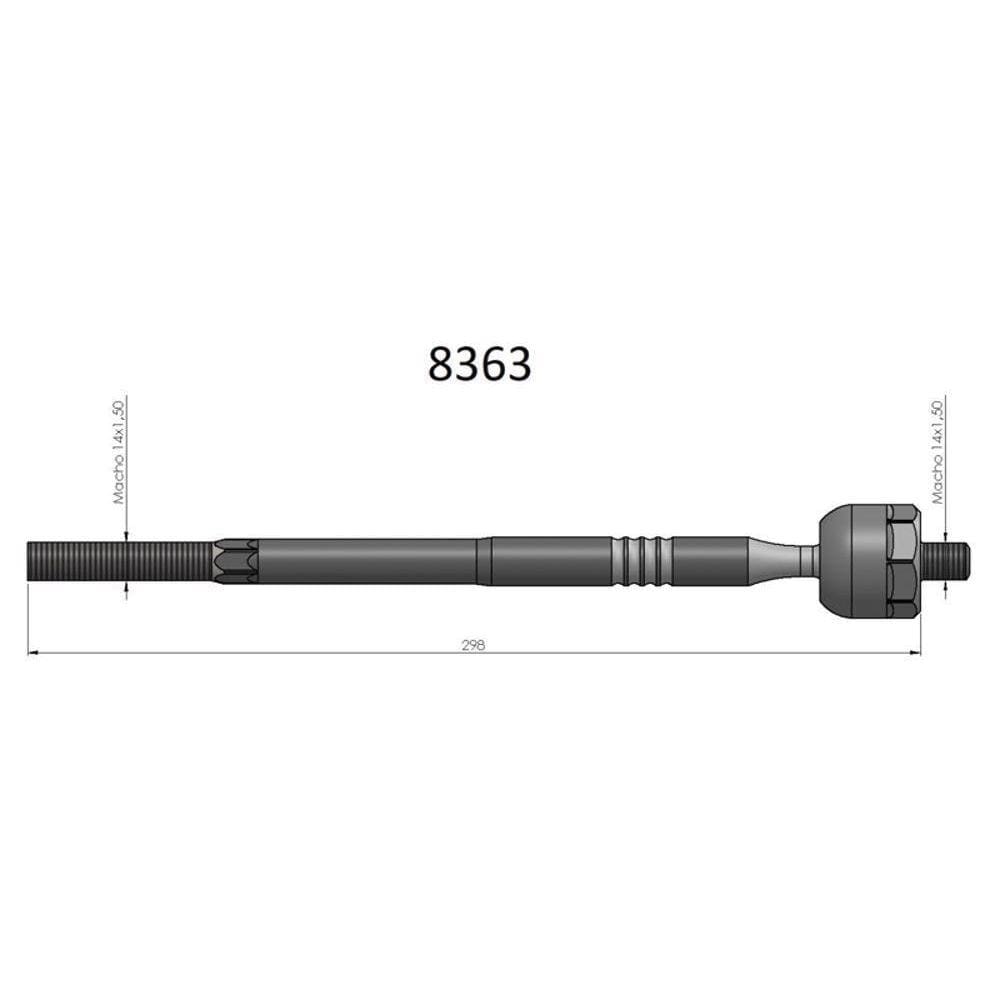 Barra Axial Gol Voyage G5 Saveiro G5 Bortec