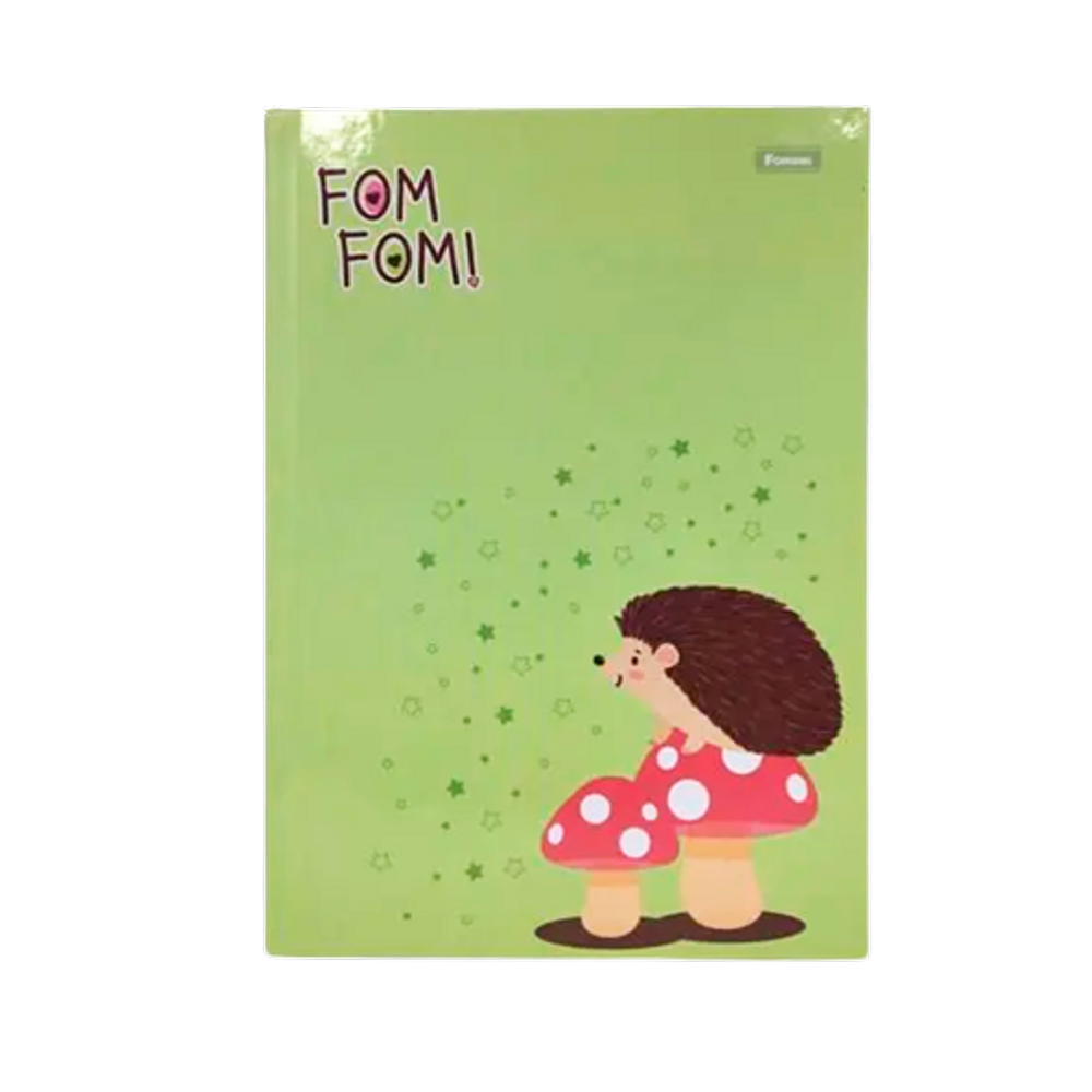 Caderno Brochura Pequeno 1/4 Capa Dura Foroni Fom Fom Verde