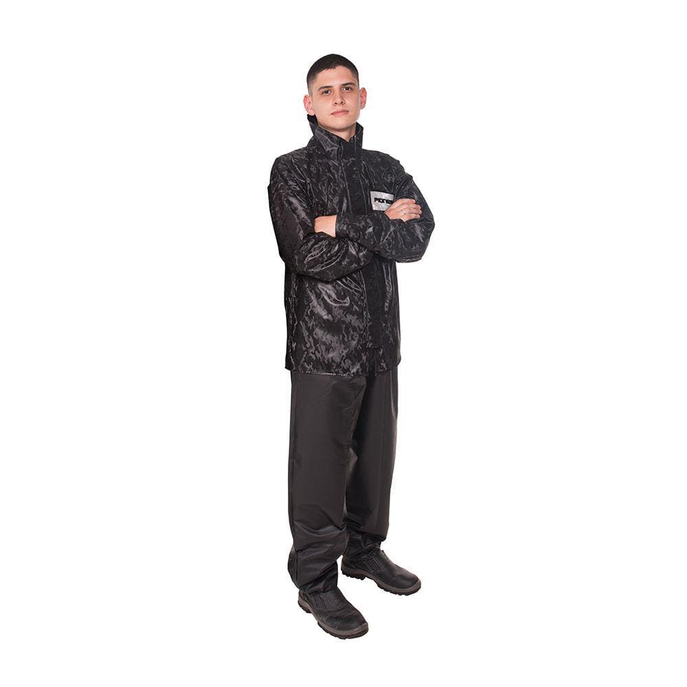 Conjunto Capa de Chuva PVC Elite Impermeável Camuflada Tam P Pioneira