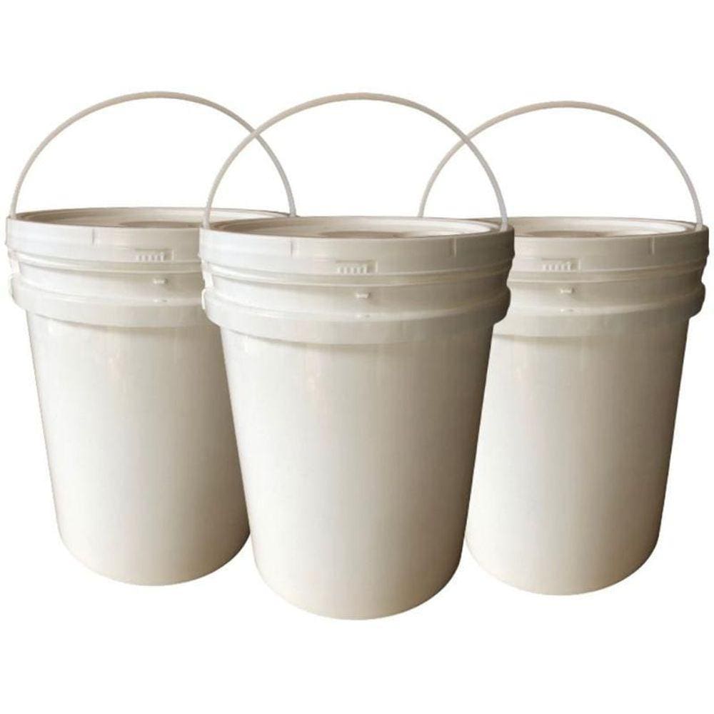 Onde Comprar Balde Para Bolo 20L Alça Plástica 3 Pçs