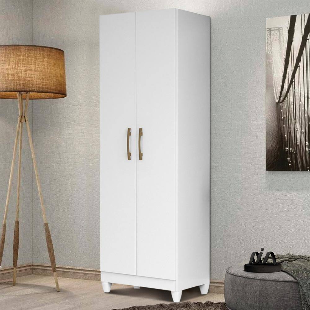Armário Organizador Multiuso Branco Kevo Shop Jm - Branco