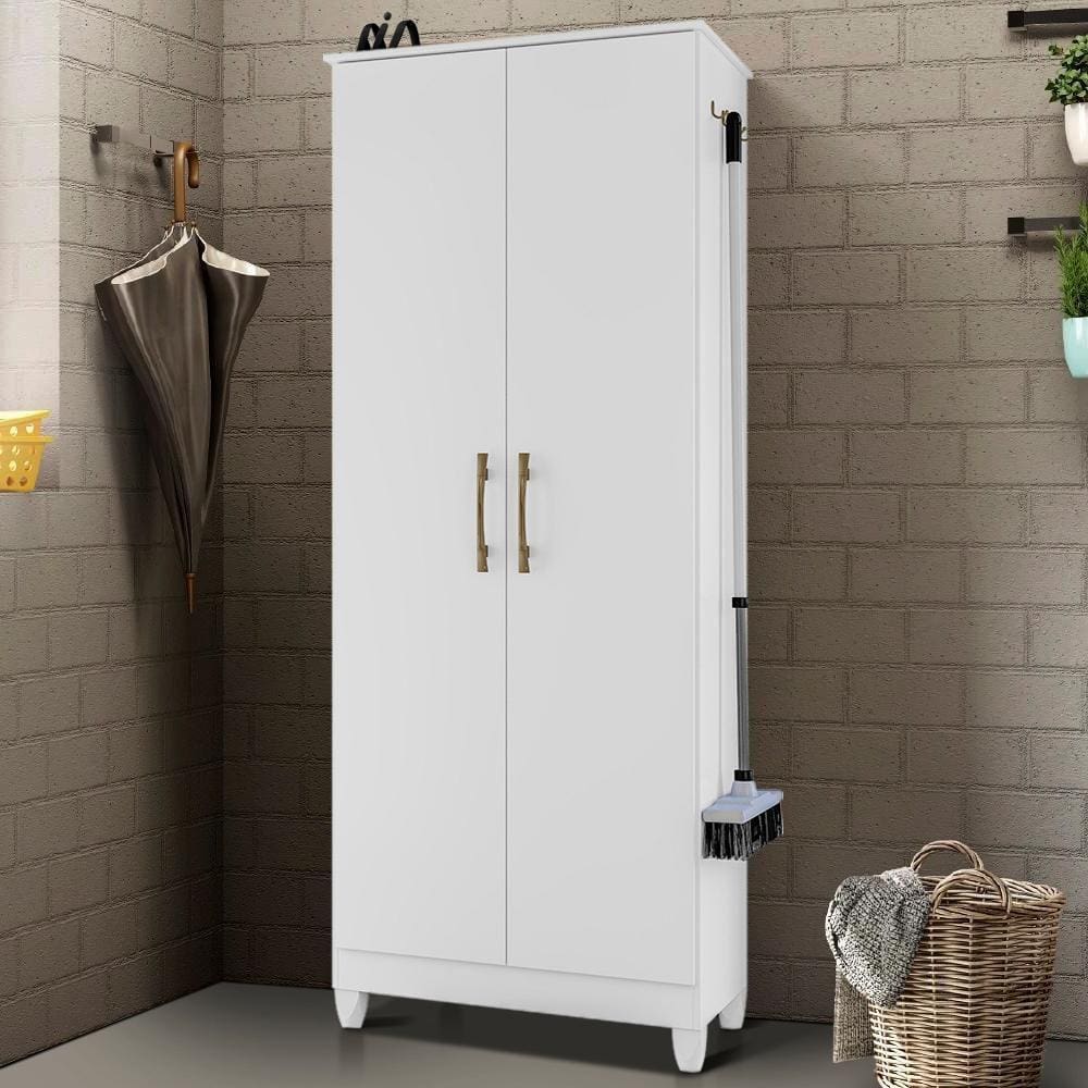 Armário Multiuso 2 Portas Branco Razor Shop Jm - Branco