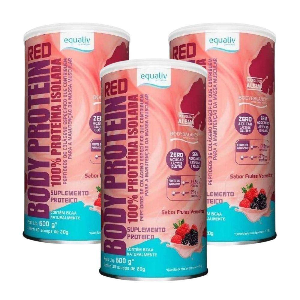 Body protein 600g frutas vermelhas | Casas Bahia