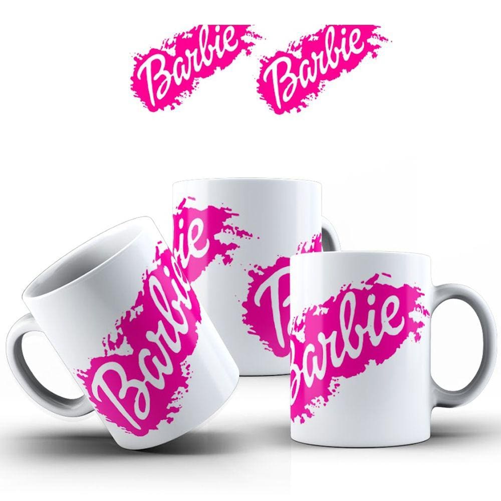 Caneca Barbie Especial Cerâmica 325ml