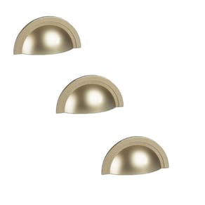 Kit 3 Puxador Shell 48 Mm Zen Dourado Fosco Zp4319.955
