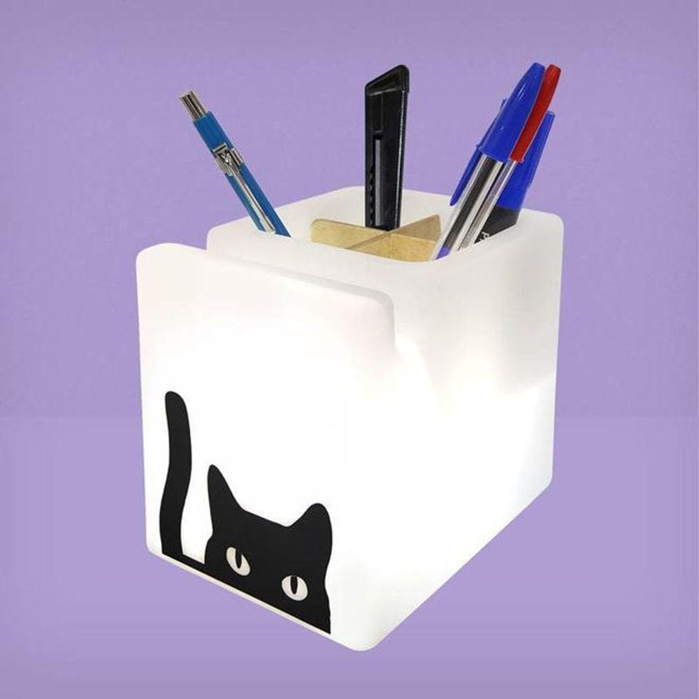 Organizador de Mesa Iluminado Cat Cute