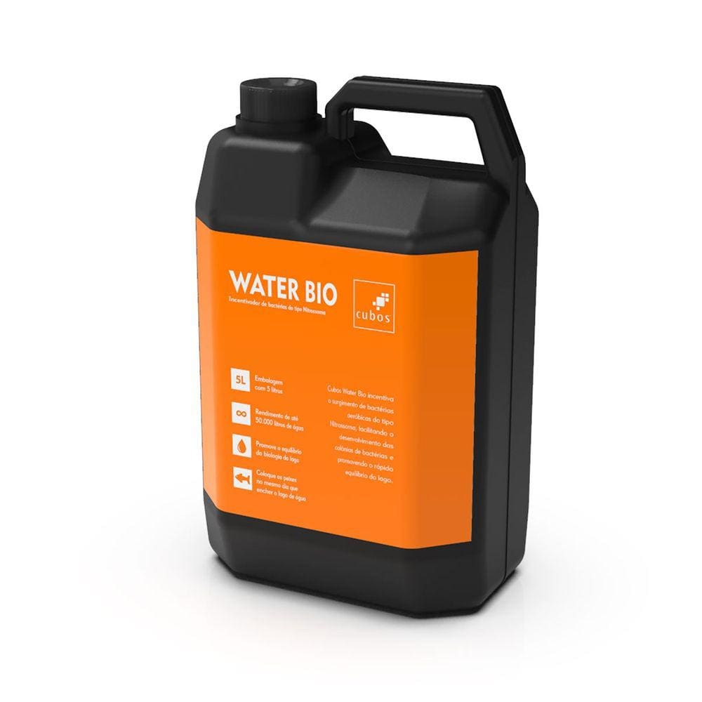 Acelerador Biológico Cubos Water Bio 5L Lagos e Aquários