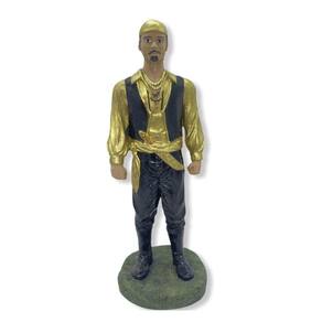 Imagem Cigano Dourado Escultura em Resina Estatua 25 Cm