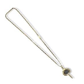 Corrente Com Pingente Espelho Oxum Dourado 5,02 Cm