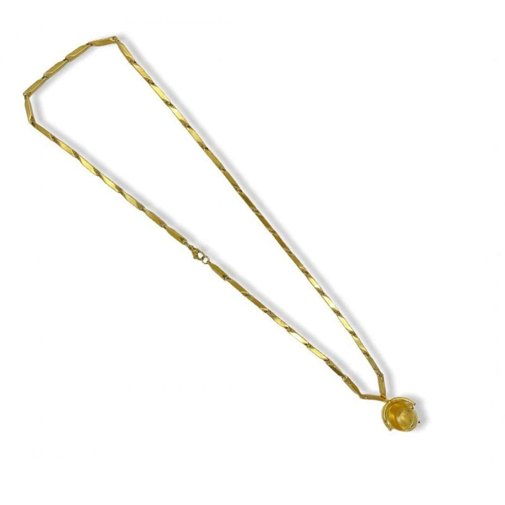 Corrente Com Pingente Caldeirão Dourado 2,03 Cm