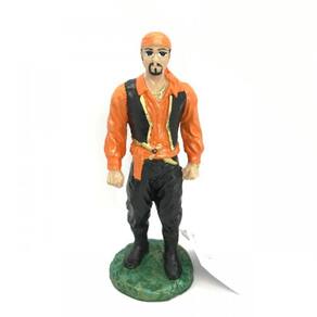 Imagem Cigano Laranja Escultura Resina Estatua 15 Cm