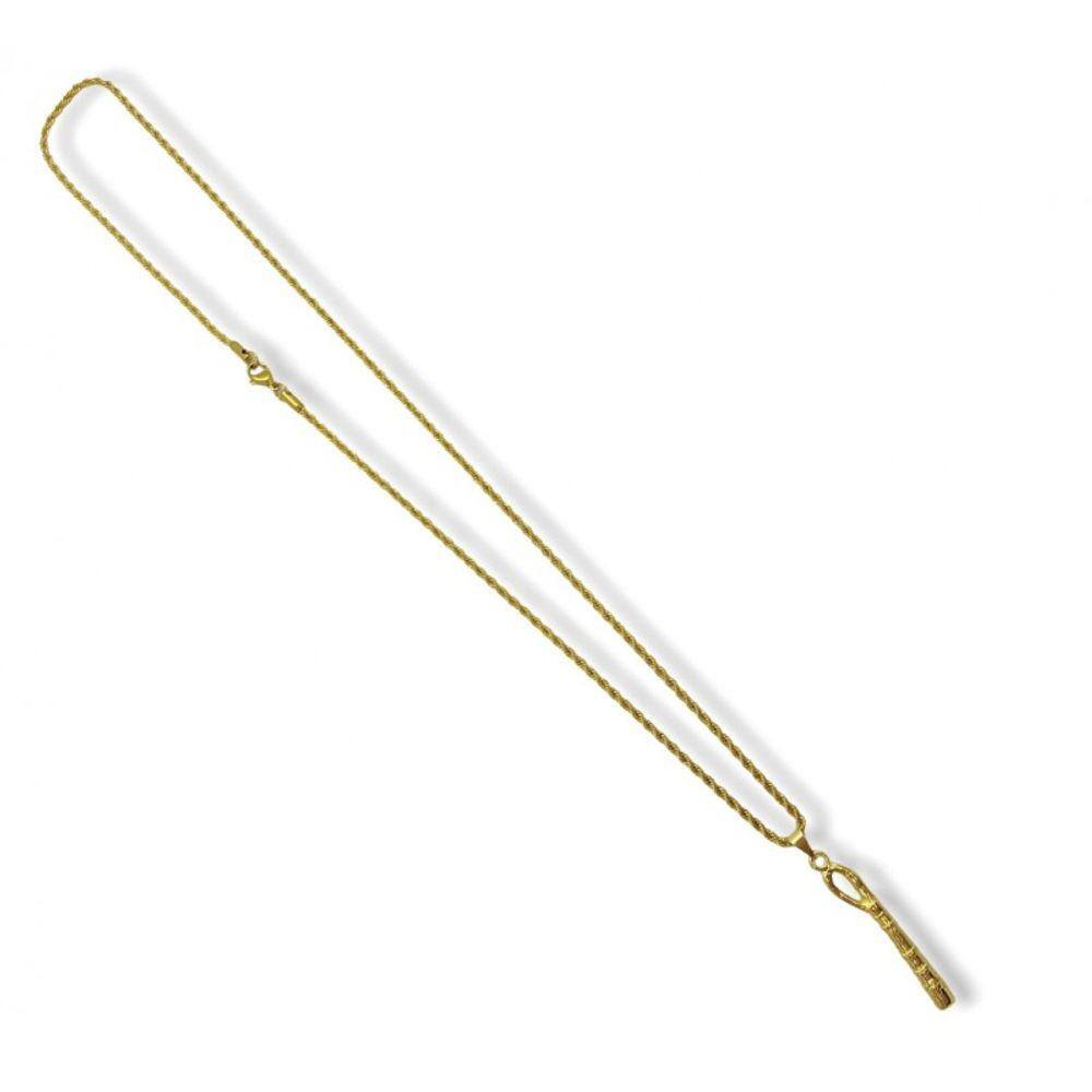 Corrente Com Pingente Nanã Buruquê Dourado 4,80 Cm