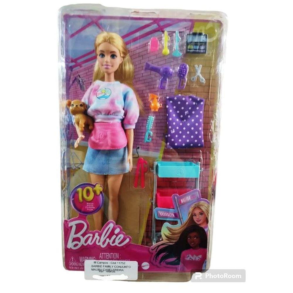 Boneca Barbie Profissões Cabeleireira Fashion DVF50 Mattel