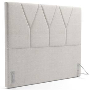 Cabeceira Cama Box Casal Queen 160cm Aura Linho W01 Champanhe - Mpozenato
