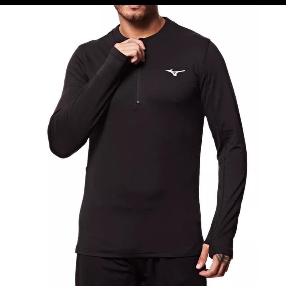 Camiseta Térmica Mizuno Masculina Lisa Conforto Esporte