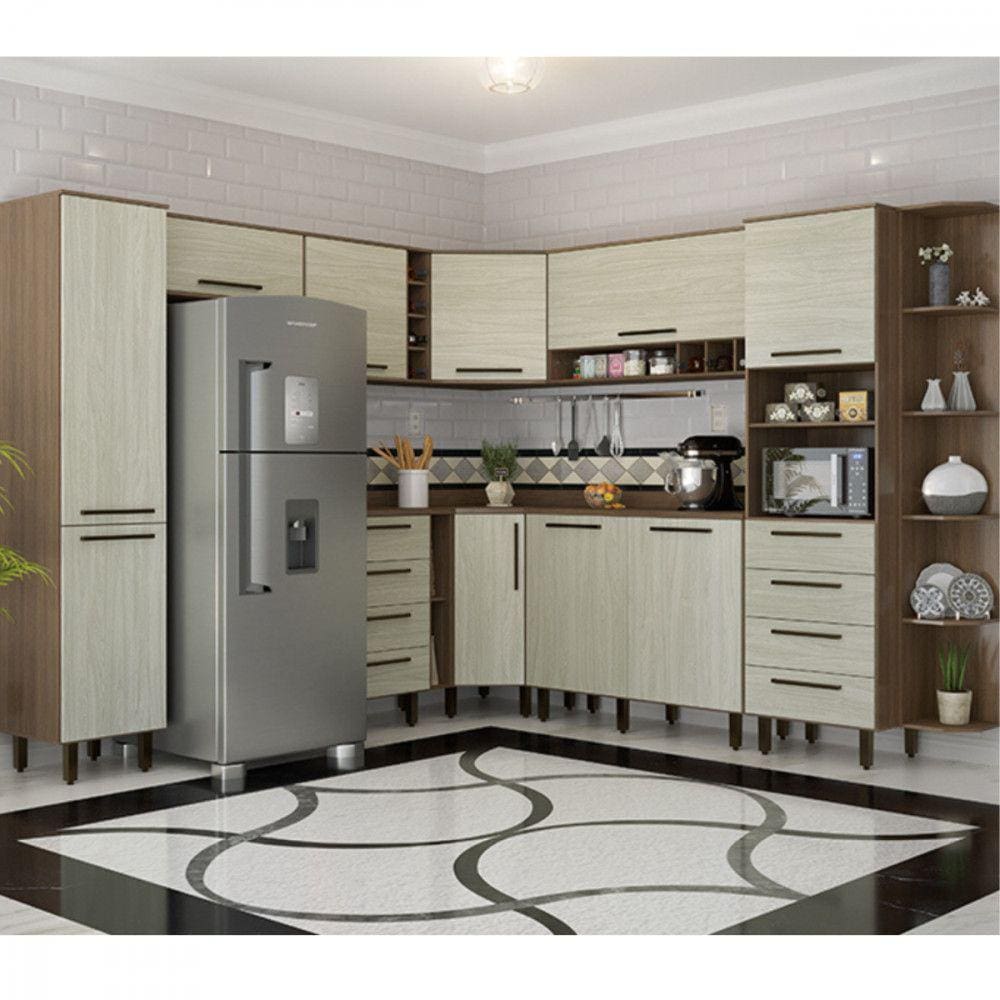 Cozinha Completa Tannat/Legno Crema Evolution Batrol