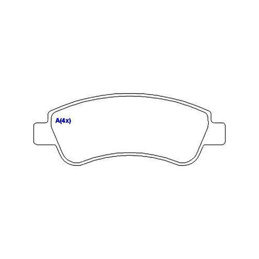 Pastilha de Freio Dianteira Citroen Novo C3 2013 SYL S1153