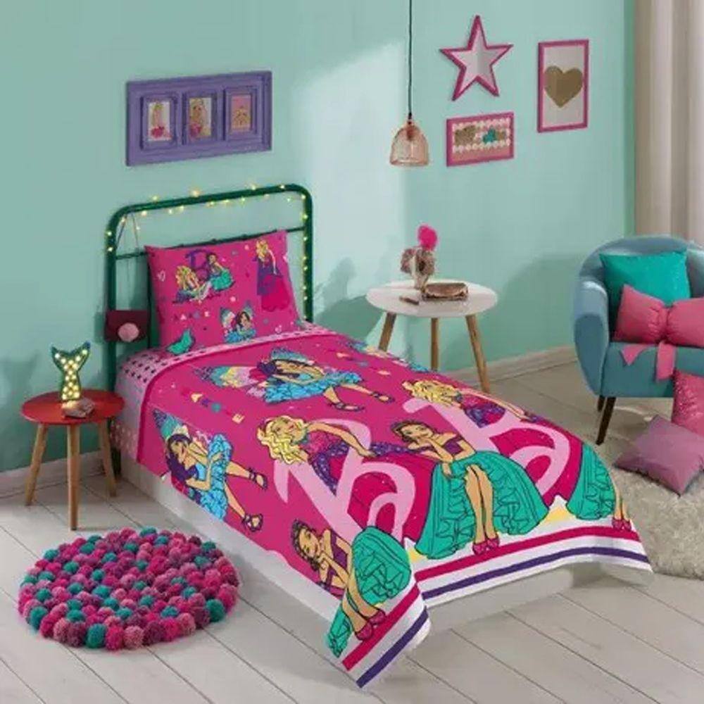 Jogo cama infantil barbie