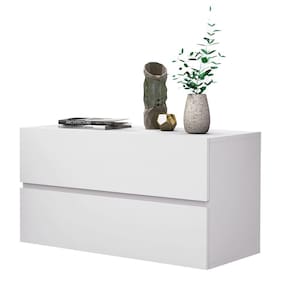 mesa de cabeceira eros 60 estilo moderno europeu cor branco