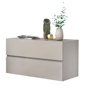 mesa de cabeceira para quarto casal de parede cor Off White